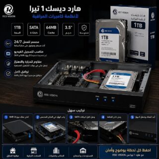 هارد ديسك تسجيل 1TB لأنظمة المراقبة